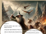 Gandalf w centrum bitwy – rozbudowana karta pracy do lektury ,,Hobbit, czyli tam i z powrotem"