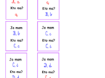 Zestaw kart typu kto ma, ja mam – nauka czytania