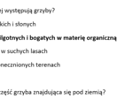 Test 1- Grzyby- organizmy cudzożywne
