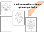 4 jesienne kolorowanki - terapia ręki