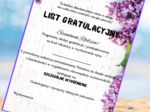 List gratulacyjny dla rodziców - bzy