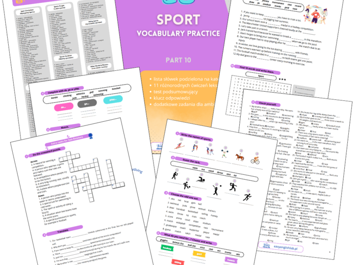Egzamin Ósmoklasisty. Vocabulary Practice. Dział: Sport