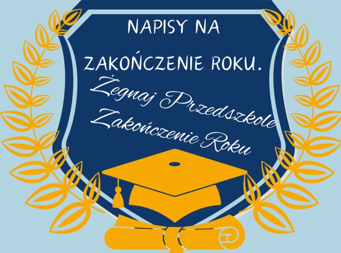 NAPISY NA ZAKOŃCZENIE ROKU.
