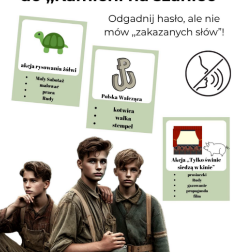 Taboo lekturowe ,,Kamienie na szaniec"