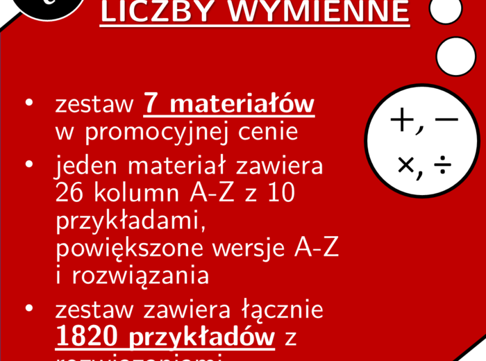 Liczby wymierne | matematyka | zestaw promocyjny
