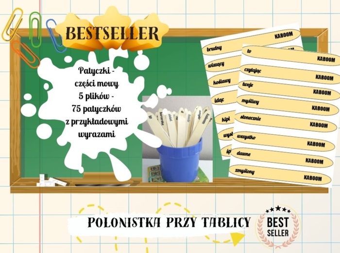 Patyczki KABOOM części mowy