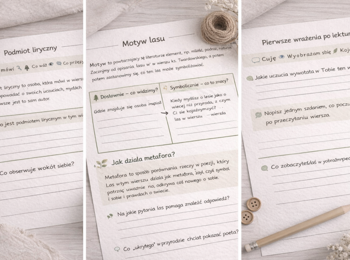 Ścieżki lasu – przewodnik tematyczny do pracy z wierszem ks. Twardowskiego