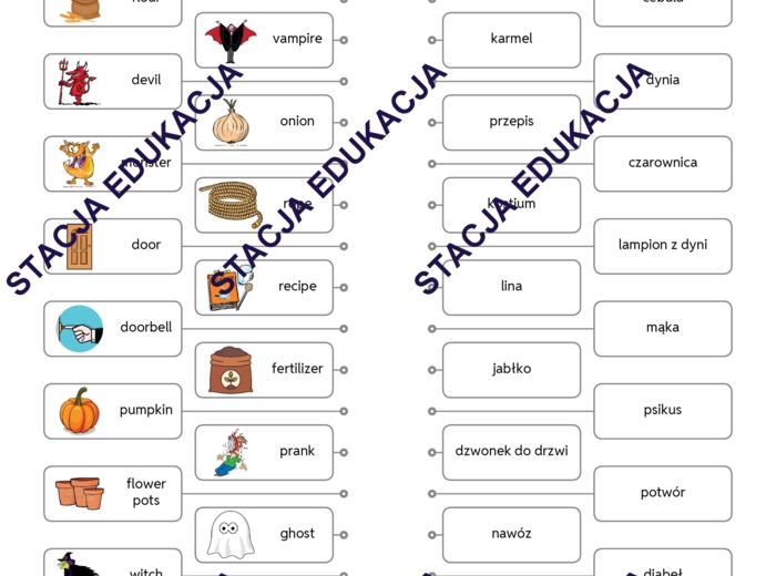 Halloween – materiały do nauki angielskiego z Mr. Beanem (A2–B1)