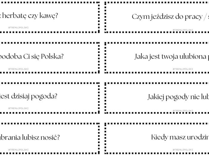 Losuj i mów! 🎲 – pytania na poziomie A1 🗣️