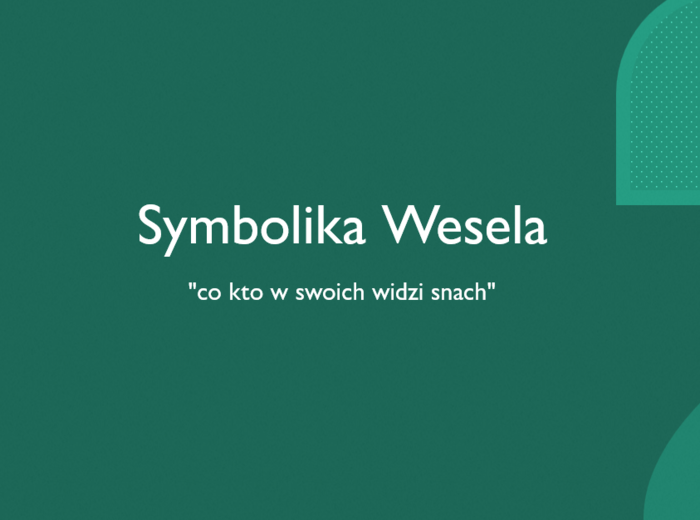 Prezentacja, Symbolika "Wesela", gotowa lekcja z zadaniami, 10 slajdów