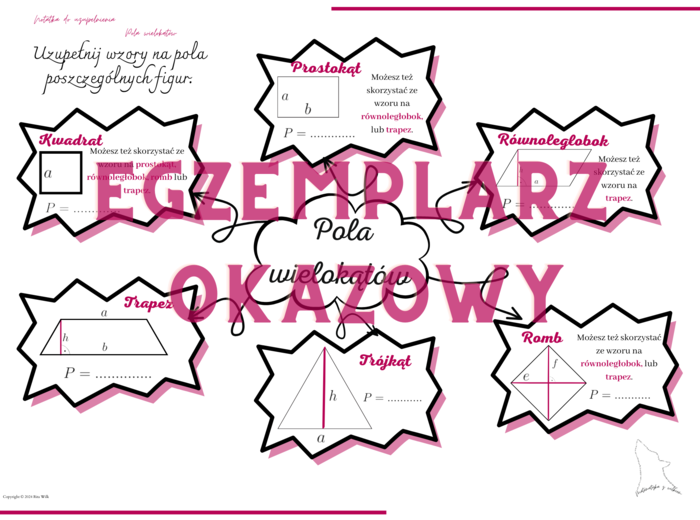 Pola wielokątów - notatka do uzupełnienia
