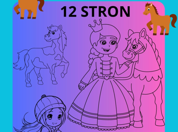 DZIEŃ KONIA 12 KOLOROWANEK