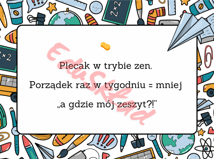 Jak przetrwać rok szkolny – gazetka ścienna