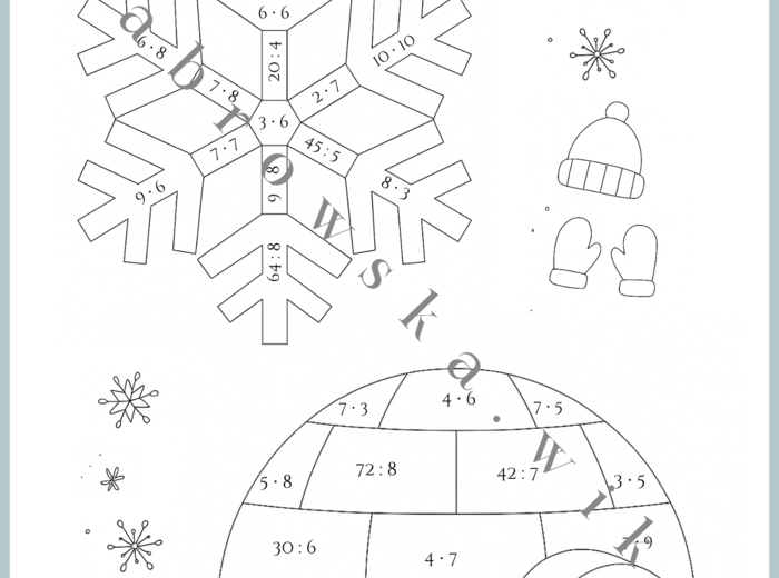 Zimowe mnożenie i dzielenie