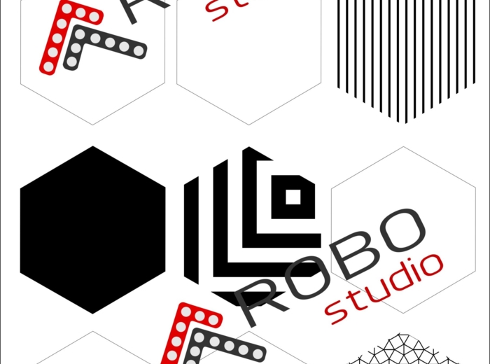 Kształty, figury- sześciokąty- plakat