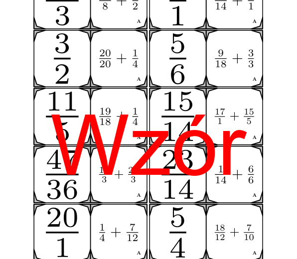 Domino - Dodawanie ułamków | matematyka