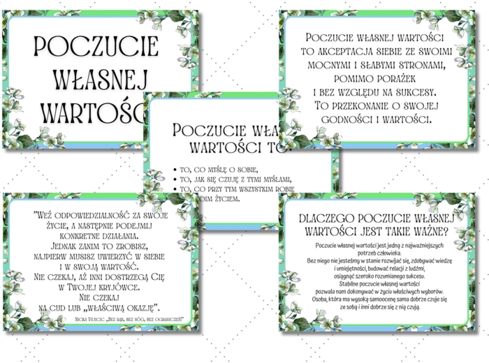 POCZUCIE WŁASNEJ WARTOŚCI
