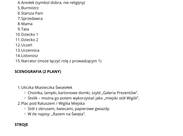 PAKIET 3 SCENARIUSZY NA JASEŁKA 🎄(klasy 4-8)