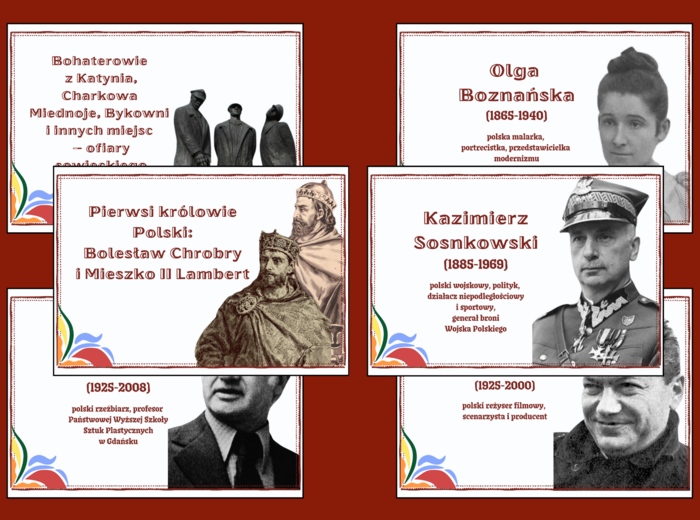 PATRONI ROKU 2025 – gazetka – biblioteka – język polski – 11 stron – wersja 4