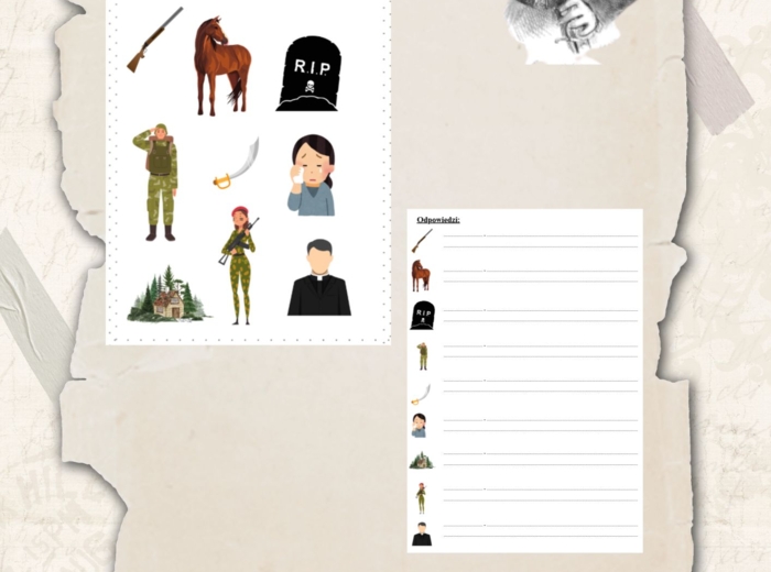 Ikony (obrazki) do lektury "Śmierć Pułkownika" Adama Mickiewicza