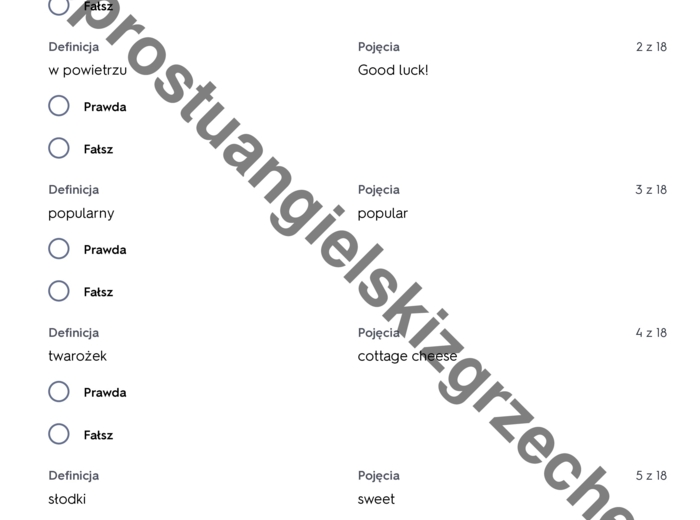 English Class A1+ - Unit 2 - testy