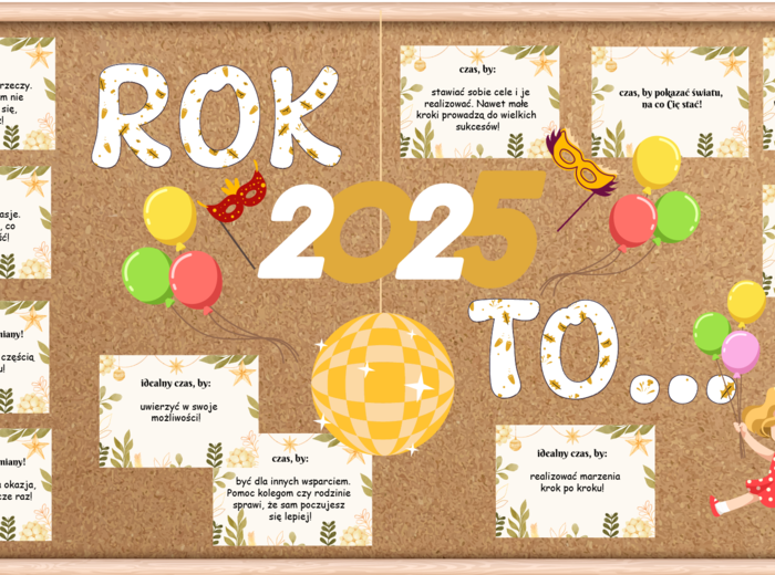Gazetka na Nowy Rok 2025 Hasła Motywujące