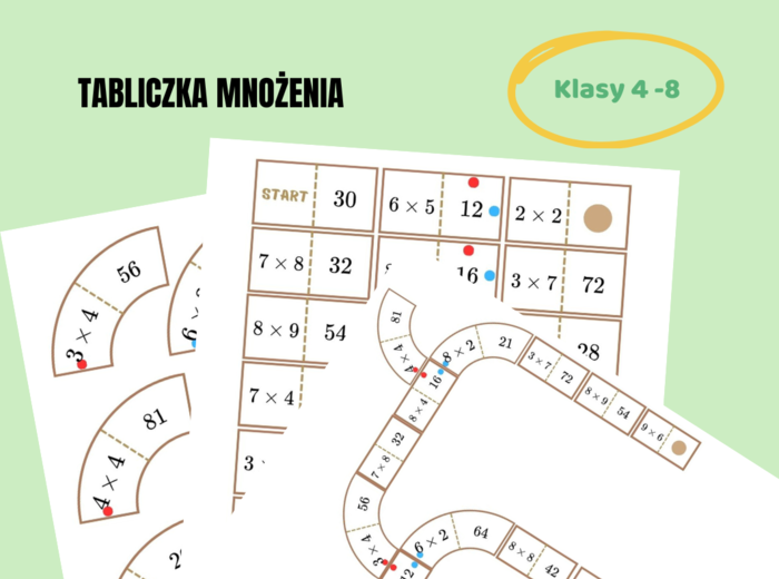 Zakręcone domino, tabliczka mnożenia, Dzień Tabliczki Mnożenia