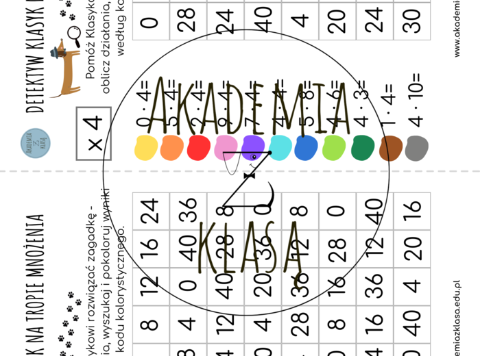 DETEKTYW KLASYK NA TROPIE MNOŻENIA - OBLICZANKA - WYSZUKIWANKA