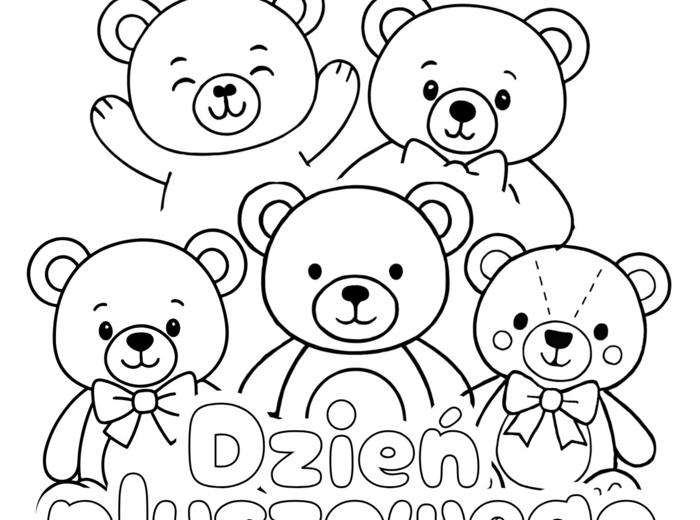 Dzień Pluszowego Misia - wklejka/karta pracy
