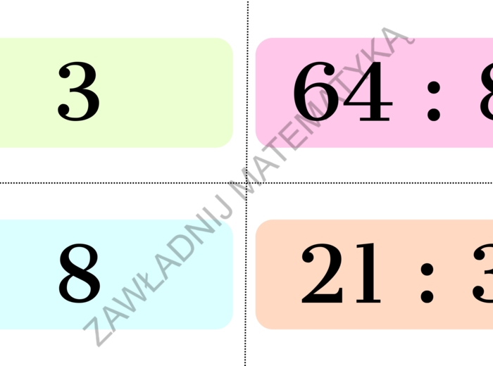 DOMINO - mnożenie i dzielenie do 100