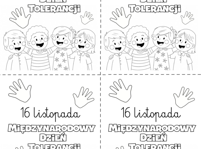 Dzień Tolerancji - karty pracy 1-3