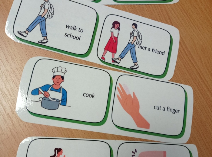 Past Simple Past Continuous obrazki do tworzenia zdań Sentences prompts