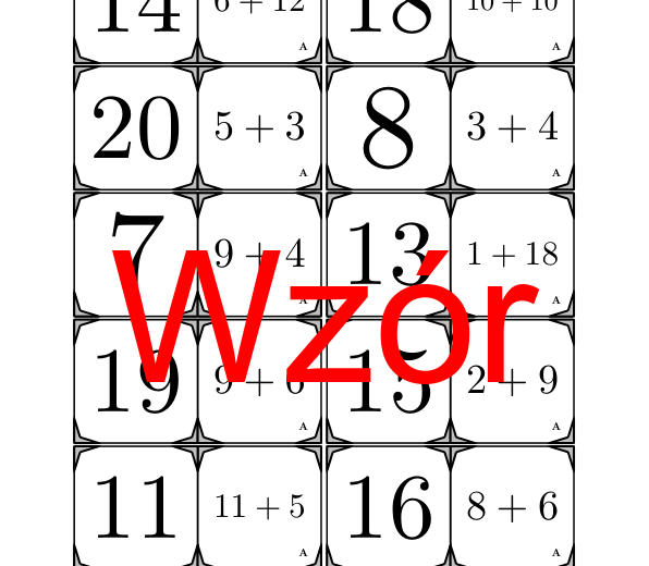 Domino - Dodawanie do 20 | matematyka | za darmo