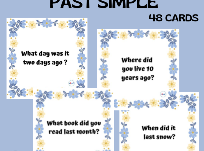 48 CONVERSATION CARDS / PAST SIMPLE