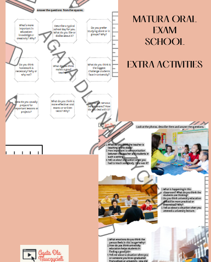 Matura Ustna - unit 3 - Edukacja