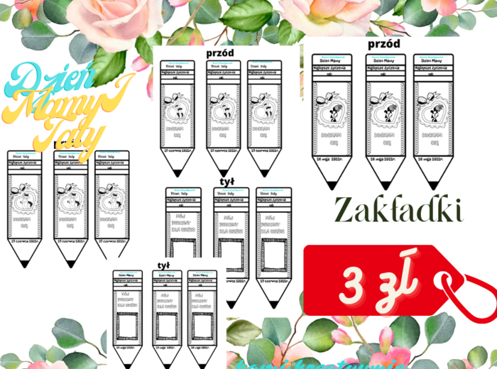 Zakładki - Dzień Mamy I Dzień Taty