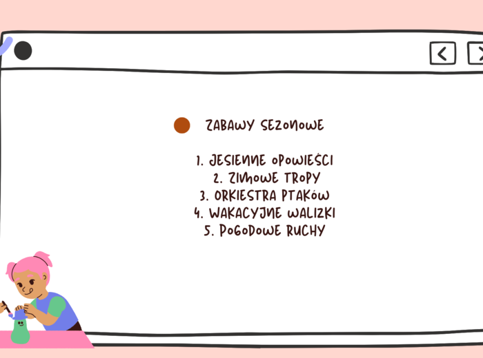 Bank zabaw na dywanie dla klasy 2