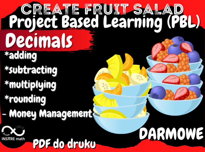 DARMOWE. Innowacja matematyczna: Matematyka po angielsku. Math in English. Middle School Math Project Based Learning (PBL)
