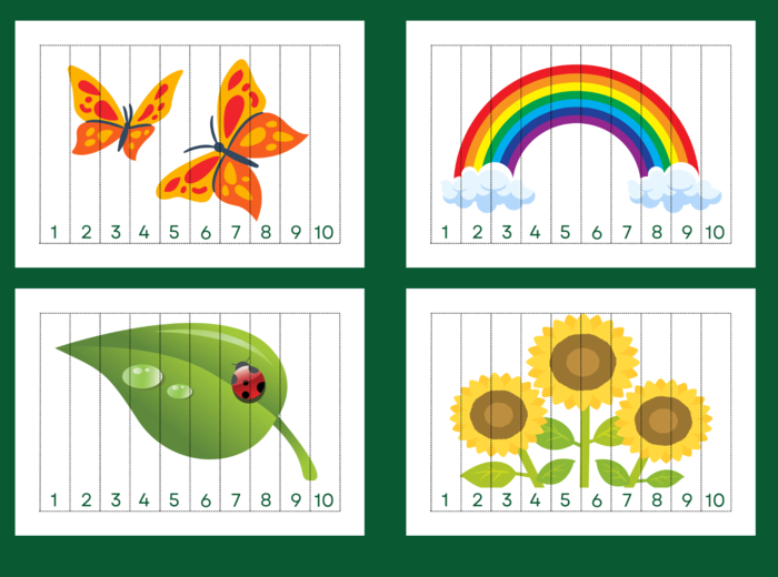 WIOSNA – puzzle – układanka- układanki – biblioteka – świetlica – przedszkole – 12 wersji