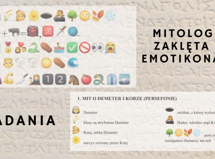 MITOLOGIA GRECKA Mity zaklęte w emotikonach