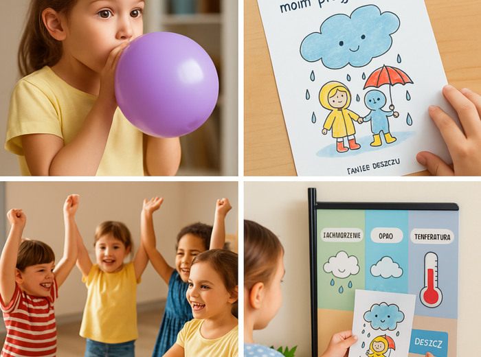 Deszczowe dni – zabawy i nauka
