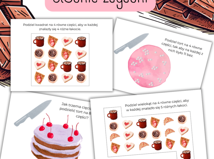 SŁODKIE ZAGADKI - zagadki logiczne / dzień logiki / łamigłówki / walentynki