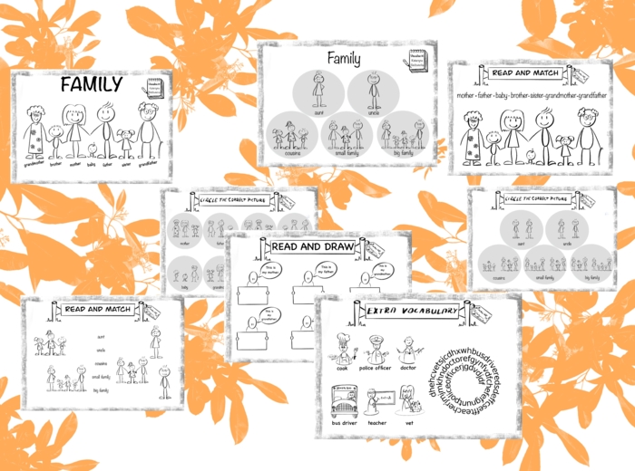 TIGER & FRIENDS 1 Unit 3 Family members, types of family