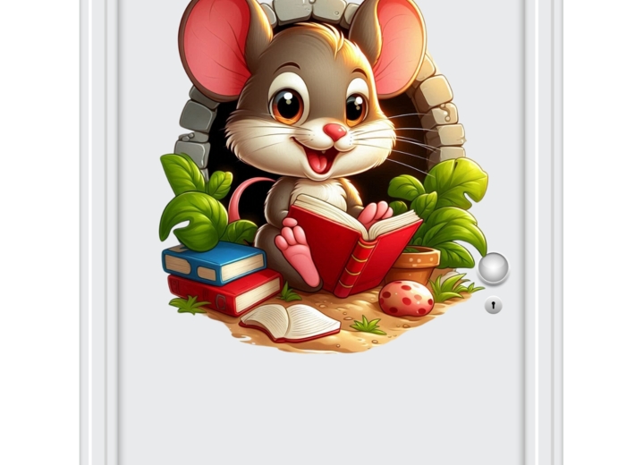 Dekoracja/ plakat na drzwi CZYTAĆ MOŻNA WSZĘDZIE - pdf