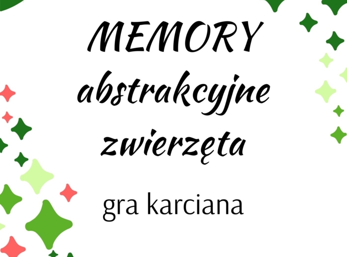 Memory - abstrakcyjne zwierzęta