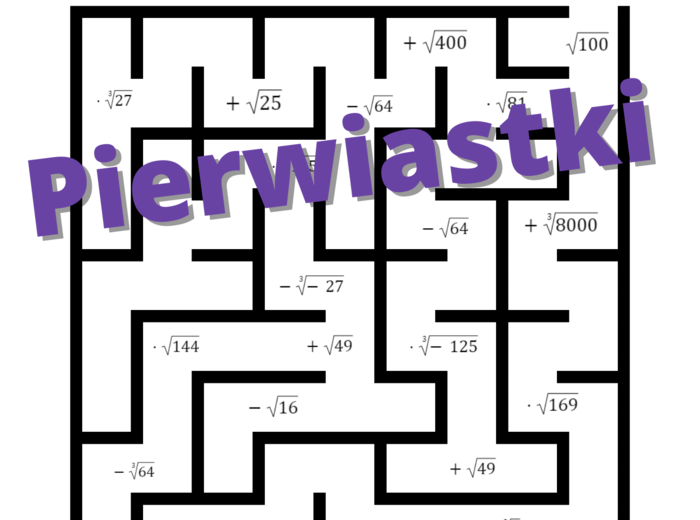 Gra matematyczna - Labirynt pierwiastków