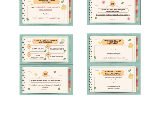 Prezentacja - zdania złożone współrzędnie