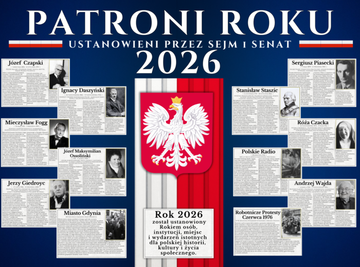 PATRONI ROKU 2026 - Ustanowieni przez Sejm i Senat