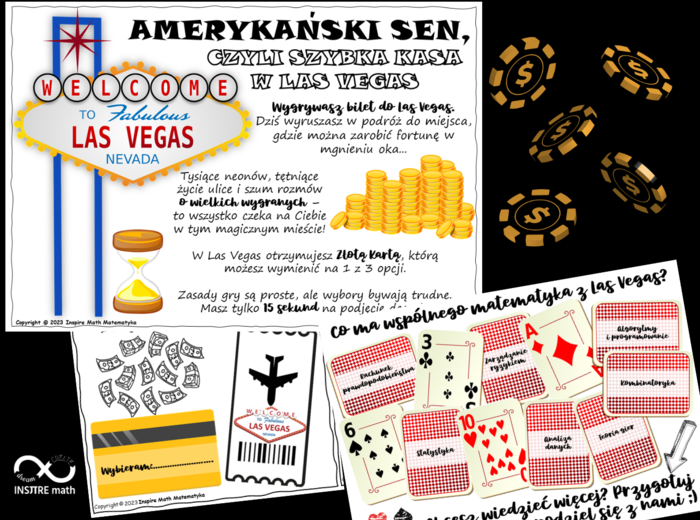 Powrót do szkoły. AMERYKAŃSKI SEN, CZYLI SZYBKA KASA W LAS VEGAS! Pomysł na pierwszą lekcję matematyki.