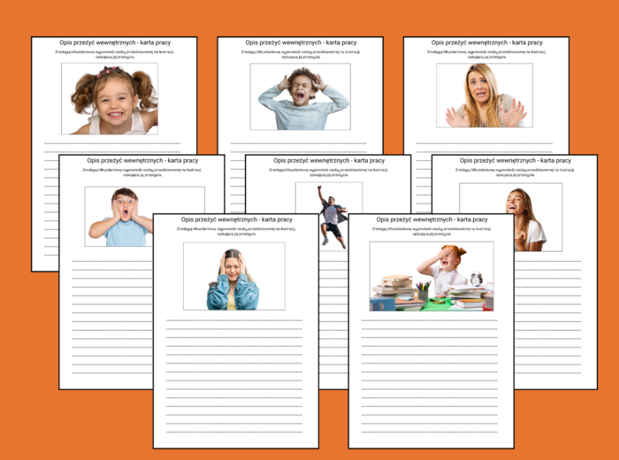 OPIS PRZEŻYĆ WEWNĘTRZNYCH - karta pracy - ćwiczenia redakcyjne - 8 str. - wersja 2